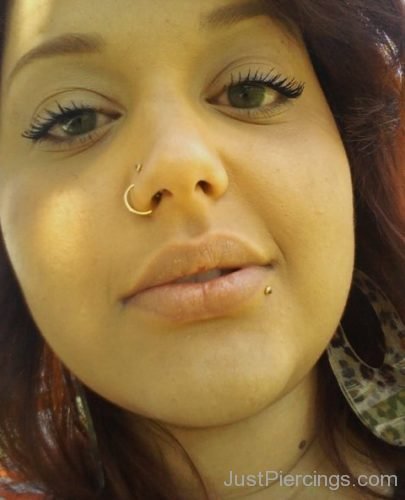 Nose and Lip Pierced-JP1179
