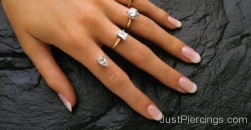 Finger Piercing  With Fingers For Girls-JP1229