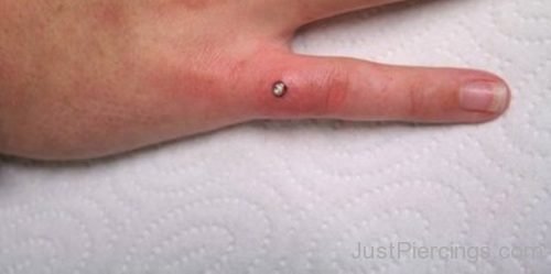 Small Finger Piercing  With Micro Dermals-JP1253