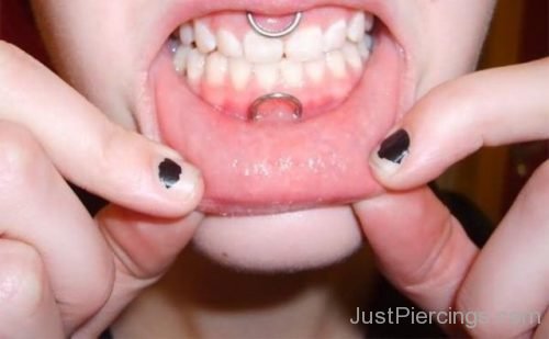 Smiley And Anti Smiley Frowny Piercings-JP1124