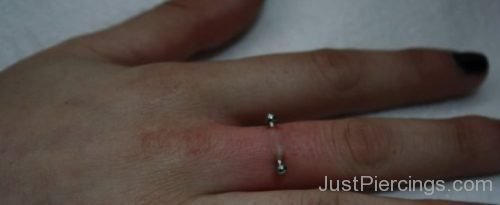 Surface Barbell Hand Finger Piercing-JP1175