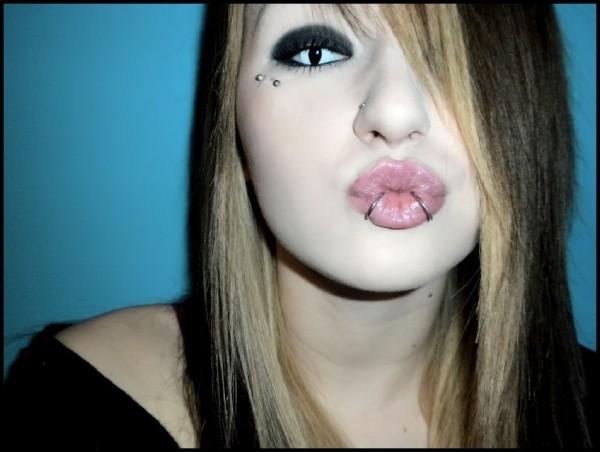 Chick With Multiple Piercings